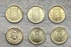 verschillende gouden mini munten, Postzegels en Munten, Munten | Nederland, Ophalen, Vóór koninkrijk, Losse munt, Goud