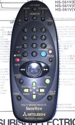 Mitsubishi RM 76151V-65801 Multi VCR VHS Afstandsbediening, Audio, Tv en Foto, Afstandsbedieningen, Ophalen of Verzenden, Zo goed als nieuw