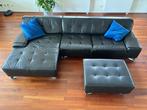 Lederen Lounge Bankstel, Huis en Inrichting, Ophalen, 250 tot 300 cm, 125 tot 150 cm, Hoekbank
