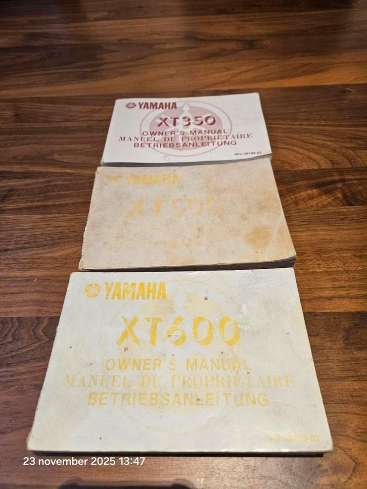 Yamaha XT350 XT500 XT600 Owners Manuals, Motoren, Handleidingen en Instructieboekjes, Yamaha, Ophalen of Verzenden
