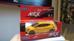 Welly Renault Clio MK4 IV 2012 Jaune Yellow 1:34-39, Ophalen of Verzenden, Nieuw, Auto