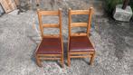 Set van 16 Authentieke Kerkstoelen, Antiek en Kunst, Antiek | Meubels | Stoelen en Banken, Ophalen