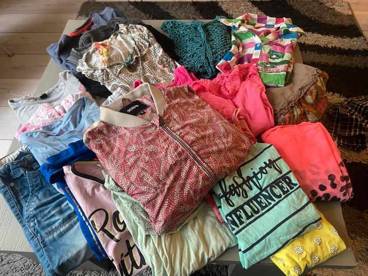 21-Delig pakketje zomerkleding mt 152/158 voor 17,50 !!!, Kinderen en Baby's, Kinderkleding | Kinder-kledingpakketten, Gebruikt