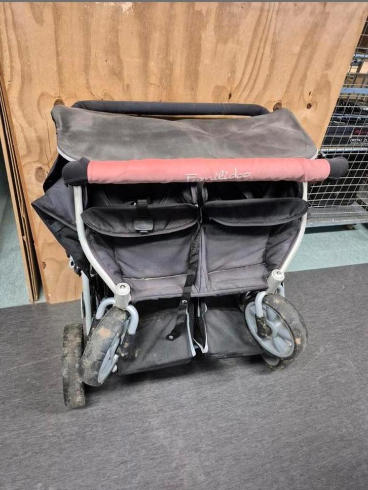 familidoo vierling wagen, Kinderen en Baby's, Tweelingen en Meerlingen, Gebruikt, Kinderwagen of Buggy, Ophalen