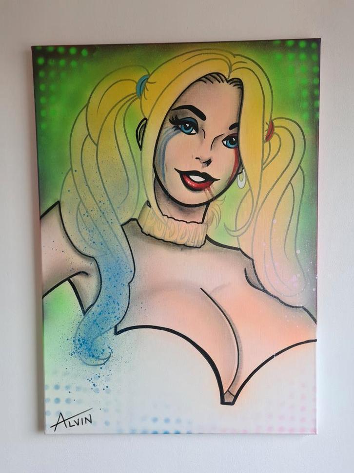 Popart, kunst, wanddecoratie, Alvin Silvrants, Antiek en Kunst, Kunst | Schilderijen | Modern, Ophalen of Verzenden