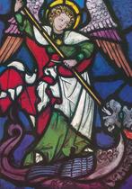 8 Kunstkaarten van de Heilige Michael, Verzenden, Zo goed als nieuw, Kaart of Prent, Christendom | Katholiek