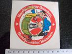 sticker heerlijk helder heineken carnaval trom, Verzamelen, Stickers, Verzenden, Zo goed als nieuw, Merk