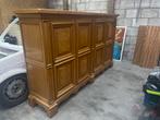 Mooi lang eikenhouten dressoir kast, Ophalen, Gebruikt, Eikenhout, 200 cm of meer
