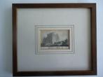 Antieke Engelse gravure. Brougham Castle. 200 jaar oud, Ophalen