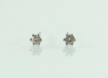 Witgouden oorbellen diamant  beschikbaar voor biedingen