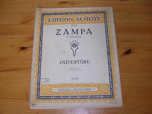 Ouverture zur oper zampa - lied aus der zampa - f. Herold, Muziek en Instrumenten, Bladmuziek, Gebruikt, Artiest of Componist
