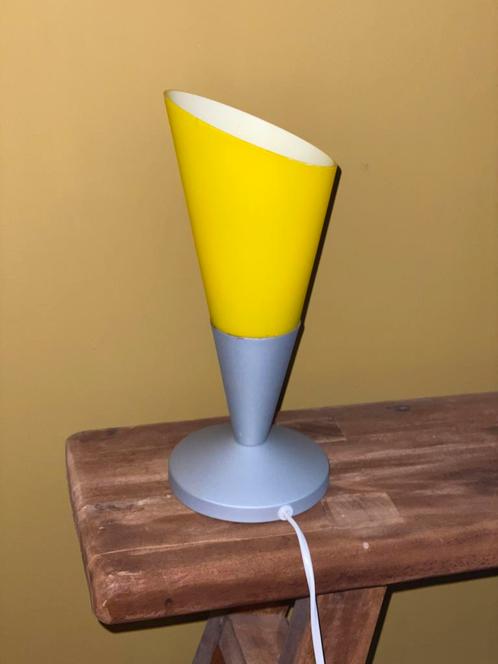 Vintage Ikea Kryolit lampje geel., Huis en Inrichting, Lampen | Tafellampen, Gebruikt, Minder dan 50 cm, Glas, Verzenden