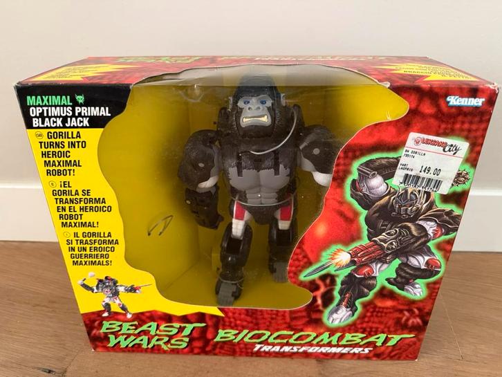 Beast Wars Optimus Primal 1996 USA compleet, Verzamelen, Transformers, Zo goed als nieuw, Overige generaties, Autobots, Ophalen of Verzenden