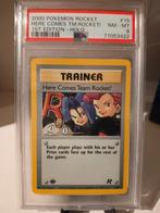 Pokemon here comes team rocket 1st edition holo PSA 8, Hobby en Vrije tijd, Verzamelkaartspellen | Pokémon, Ophalen of Verzenden
