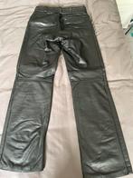 Jeansmodel lookwell motorbroek leer, Kleding | Heren, Broeken en Pantalons, Ophalen, Gedragen, Overige maten, Zwart
