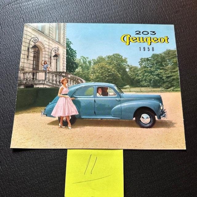 PEUGEOT 203 - 1958  (#11), Boeken, Auto's | Folders en Tijdschriften, Gelezen, Peugeot, Verzenden