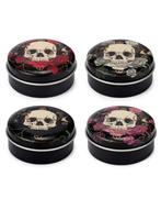 Schedel & Rozen, Lipbalsem in blik,man, vrouw, biker, skull, Sieraden, Tassen en Uiterlijk, Uiterlijk | Mondverzorging, Ophalen of Verzenden
