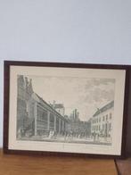 Prent gezicht burger weeshuis Amsterdam, Antiek en Kunst, Kunst | Litho's en Zeefdrukken, Ophalen