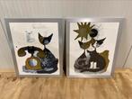 Rosina Wachtmeister - Katten, Ophalen, Zo goed als nieuw, Minder dan 50 cm, Schilderij