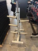 Olympische halter schijven rek 50 mm, Ophalen, Halterschijven, Gebruikt, Rek