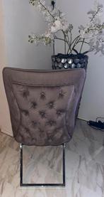 4 Velvet rixos Eric kuster style taupe kleur, Huis en Inrichting, Stoelen, Ophalen of Verzenden, Zo goed als nieuw, Overige kleuren