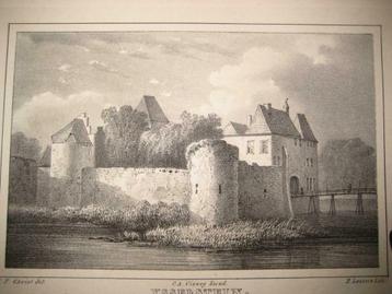 57 / Ijsselstein  Het Slot  Litho 1846 beschikbaar voor biedingen