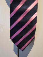 Gestreept Zijden Stropdas, Kleding | Heren, Stropdassen, Onbekend, Blauw, Ophalen of Verzenden, Zo goed als nieuw