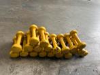 20 x 1 kg rubberen dumbells dumbell set gewichten, Dumbbell, Gebruikt, Gewichten, Ophalen of Verzenden