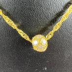Gouden Ketting | 18k | 4g | singapore+balletje|45cm | 388775, Sieraden, Tassen en Uiterlijk, Kettingen, Ophalen of Verzenden, Gebruikt