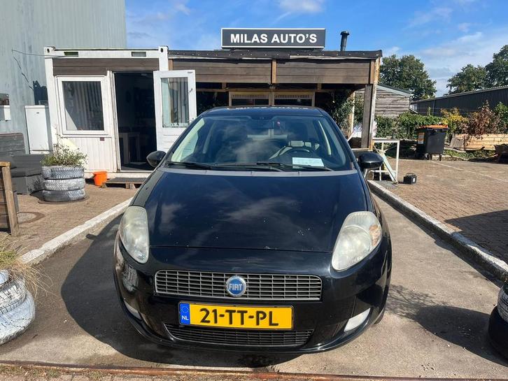 Fiat Punto 1.4 5DR 2007 Zwart, Auto's, Fiat, Bedrijf, Punto, Benzine, B, Hatchback, Handgeschakeld, Origineel Nederlands, Zwart