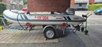 Suzumar Rubberboot met Honda Motor en Trailer, Watersport en Boten, Overige merken, Gebruikt, Ophalen of Verzenden, Benzine