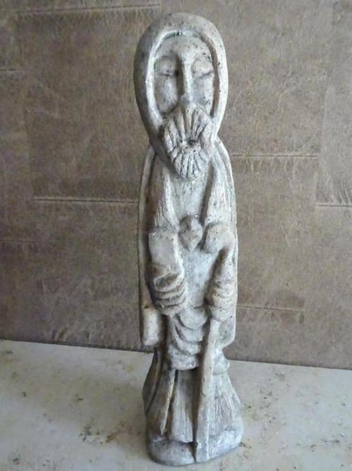 Pelgrim, monnik. Prachtig beeld 1,115 kg. 30 cm hoog, Antiek en Kunst, Kunst | Beelden en Houtsnijwerken, Verzenden