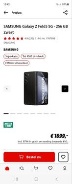 New Galxy fold 5 ,  1300 euro, Telecommunicatie, Mobiele telefoons | Samsung, Nieuw, Galaxy Fold, Ophalen of Verzenden, 256 GB