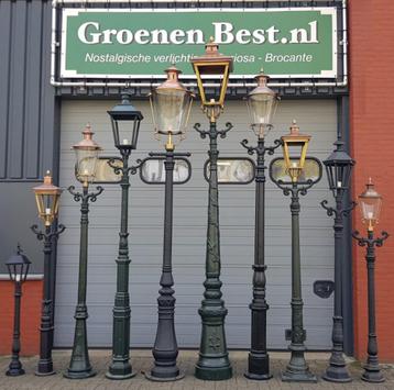 Antiek Lantaarnpalen tuinlantaarn tuinverlichting straatlamp beschikbaar voor biedingen