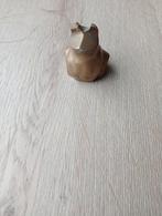 Abstract messing kikker beeldje, Ophalen of Verzenden, Gebruikt, Metaal, Dierenbeeld