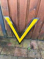 Bord Spoorwegen - Geel/Zwart V-vormig, Ophalen, Gebruikt, Trein, Overige typen
