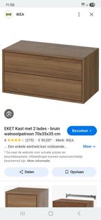 Gezocht: Ikea Eket Ladekast Walnoot, Overige materialen, Gebruikt, 25 tot 50 cm, 50 tot 100 cm