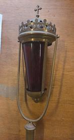 Antieke messing processielamp sanctuariumlamp, Ophalen, Gebruikt, Christendom | Katholiek