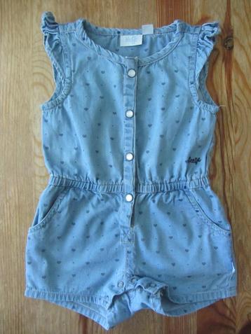 Blauwe jumpsuit met hartjes Feetje maat 74 beschikbaar voor biedingen