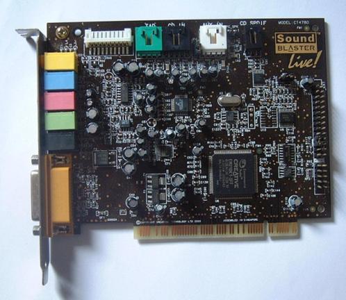Geluidskaart Sound Blaster Live ! Pci Ct4780 + Midi 4.1, Computers en Software, Geluidskaarten, Gebruikt, Intern, Ophalen of Verzenden