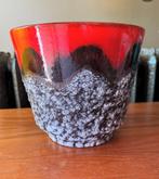 Vintage west Germany bloempot uebelacker, Ophalen, Rond, Aardewerk, Minder dan 25 cm