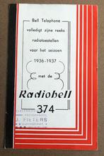Folder Radiobell 374 Radio seizoen 1936-1937, Antiek en Kunst, Antiek | Tv's en Audio, Ophalen of Verzenden