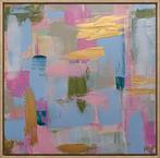 Pastel Daydream - Abstract Schilderij 30x30, Antiek en Kunst, Kunst | Schilderijen | Abstract, Ophalen of Verzenden