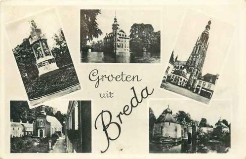 (301-443-001) Breda Groeten uit, Verzamelen, Ansichtkaarten | Nederland, Noord-Brabant, Verzenden