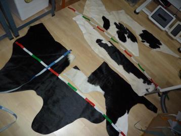 Koehuid nr 6 soepel echt leer hair on hide  beschikbaar voor biedingen