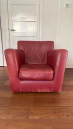 Gerard vd Berg fauteuil bordeauxrood, opnieuw stofferen, Huis en Inrichting, Fauteuils, Ophalen, Gebruikt, 75 tot 100 cm