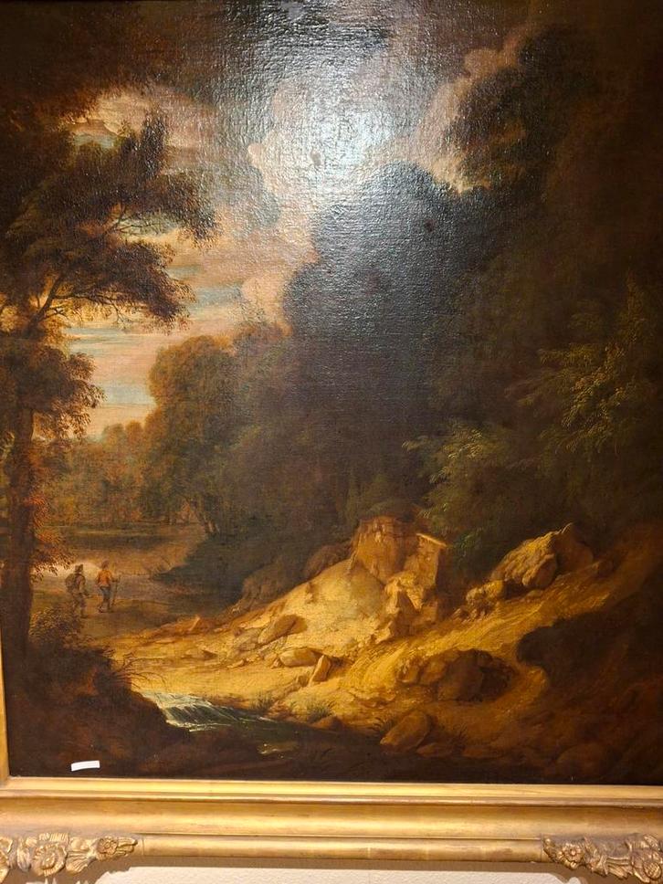 Lodewijk de Vadder - Marskramers in het Zonieenwoud, Antiek en Kunst, Kunst | Schilderijen | Klassiek, Ophalen of Verzenden