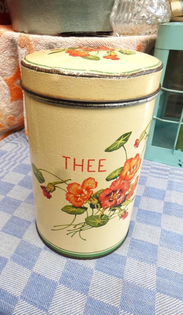 oude voorraadbus/ keukenbus/ theebus, Antiek en Kunst, Antiek | Keukenbenodigdheden, Ophalen of Verzenden