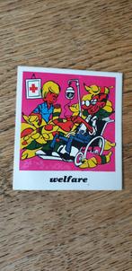 Strip sticker Rode Kruis Welfare, Verzamelen, Stickers, Ophalen of Verzenden