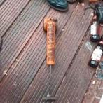 Antieke truci luchtspuit met tankje, Verzamelen, Blikken, Ophalen of Verzenden, Zo goed als nieuw, Overige